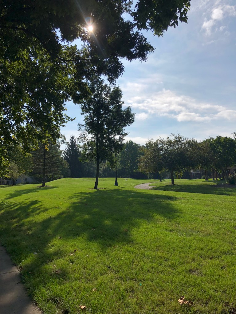 a picture of a green, grassy knoll in Noblesville, IN