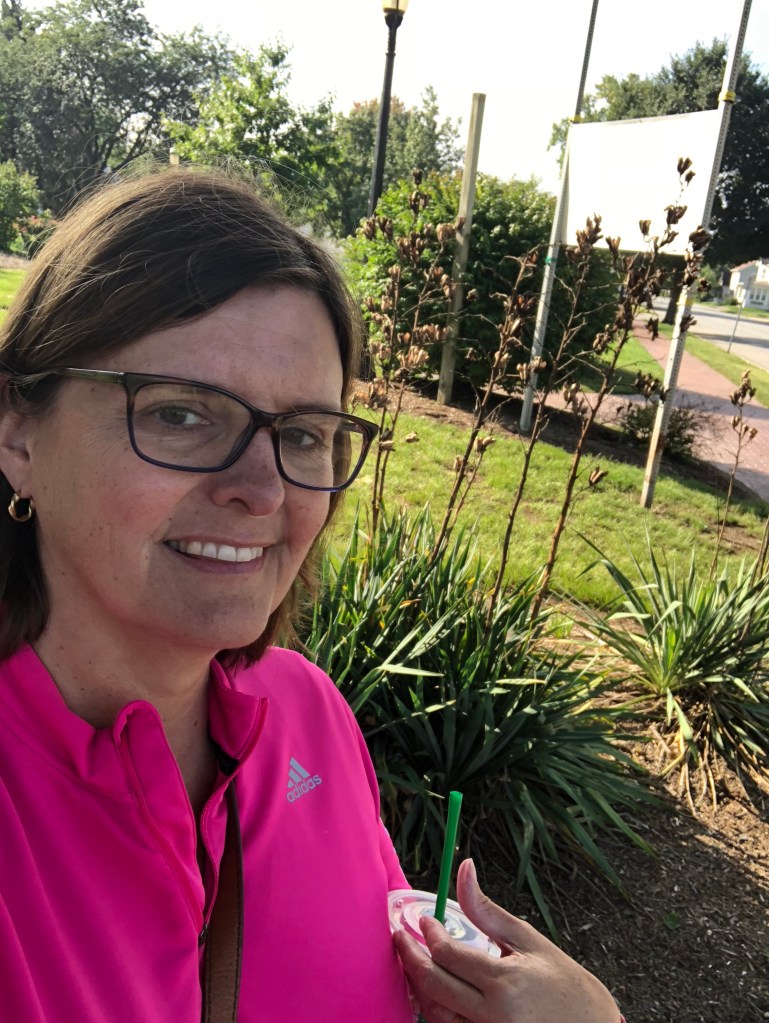 Gotta little Starbucks water in my arms